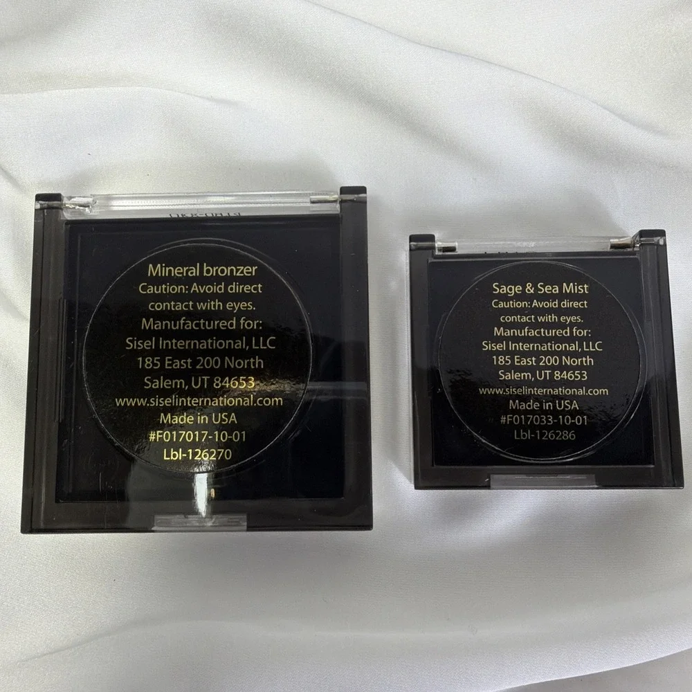 Sisel Timeless Minerals Sage & Sea Salt Eyeshadow & Bronzer Made In‎ USA